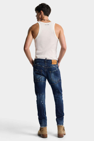 Jeans DSQUARED2 Medium Red Spot Wash Biker - Moda & Modi Luxury