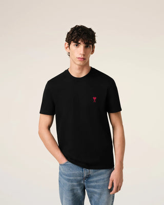 T-shirt AMI de Coeur in cotone nero - Moda & Modi Luxury