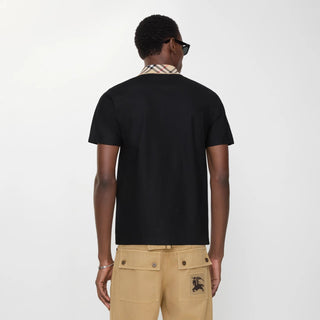 Polo BURBERRY in cotone con colletto Check - Moda & Modi Luxury