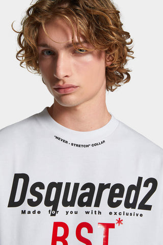 T-shirt DSQUARED2 Loose Fit Blood Sweat Tears - Moda & Modi Luxury