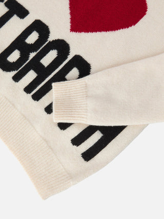 Maglione SAINT BARTH Kyla in lana con jacquard cuore St. Barth - Moda & Modi Luxury