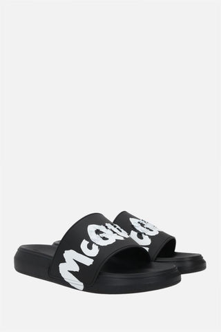 ALEXANDER MCQUEEN Sandali In Gomma McQueen Graffiti - Moda & Modi Luxury