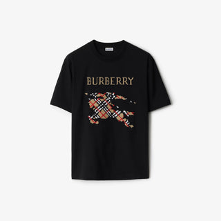 T-shirt BURBERRY in cotone con cavaliere a punto croce - Moda & Modi Luxury