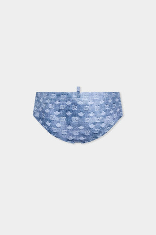 Costume Slip DSQUARED2 Swim Brief Monogram - Moda & Modi Luxury