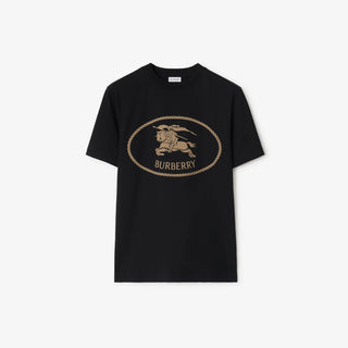 T-shirt BURBERRY con Knight Stamp - Moda & Modi Luxury