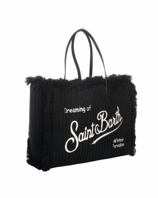 Borsa SAINT BARTH Big Vanity Wool Rib - Moda & Modi Luxury