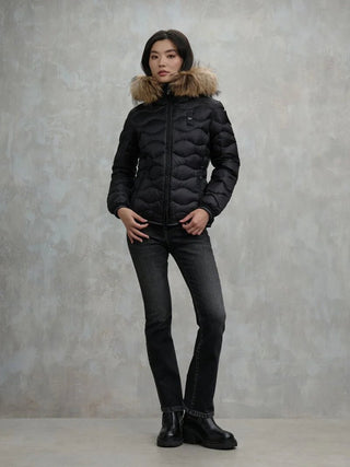 Piumino BLAUER con bordo in Pelliccia Aldie - Moda & Modi Luxury