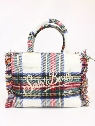 Bosa a mano SAINT BARTH Colette wool tartan - Moda & Modi Luxury