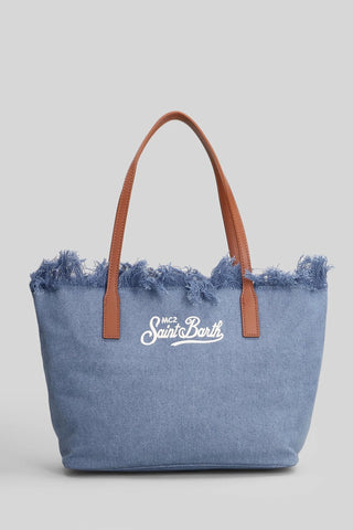 Borsa SAINT BARTH shopper City in canvas con frange - Moda & Modi Luxury