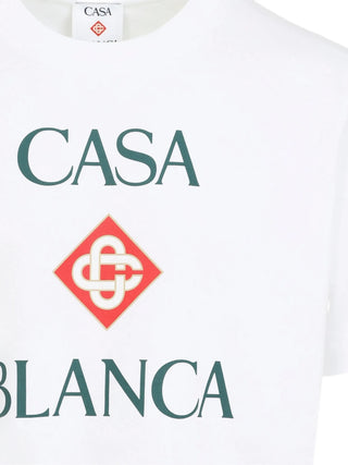 T-shirt CASABLANCA White Diamond Logo Short Sleeve - Moda & Modi Luxury