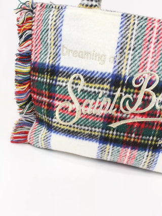 Bosa a mano SAINT BARTH Colette wool tartan - Moda & Modi Luxury