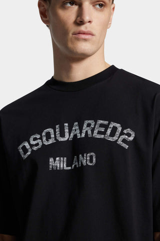 T-shirt DSQUARED2 Loose Fit Faded Milano - Moda & Modi Luxury
