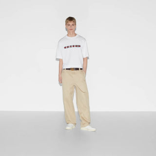 T-shirt GUCCI in jersey di cotone stampato - Moda & Modi Luxury
