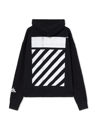 Felpa con cappuccio OFF - WHITE Big Off Diagonal Skate - Moda & Modi Luxury