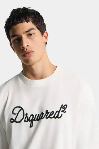T-shirt DSQUARED2 Embroidered Loose Fit - Moda & Modi Luxury