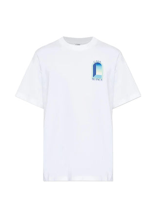 T-shirt CASABLANCA White & Mint L'Arche Short Sleeve - Moda & Modi Luxury