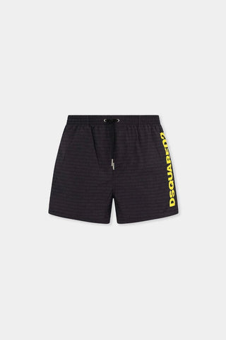 Boxer Mare DSQUARED2 midi con lettering - Moda & Modi Luxury