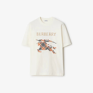 T-shirt BURBERRY in cotone con cavaliere a punto croce - Moda & Modi Luxury