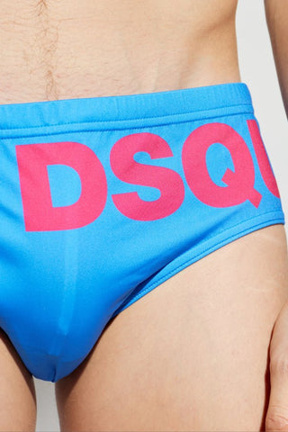 Slip Mare DSQUARED2 con logo a contrasto - Moda & Modi Luxury