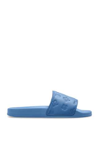 Ciabatte DSQUARED2 Blue Logo Slides - Moda & Modi Luxury