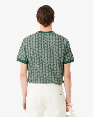 T-shirt LACOSTE in monogramma slim fit - Moda & Modi Luxury
