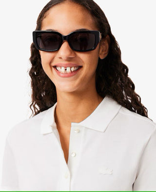 Polo LACOSTE da donna in piquè di cotone stretch - Moda & Modi Luxury