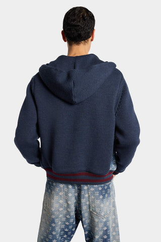 Cardigan DSQUARED2 con zip D2 Monogramma - Moda & Modi Luxury