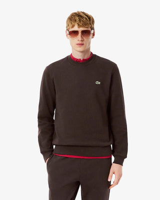 Felpa LACOSTE girocollo in pile - Moda & Modi Luxury