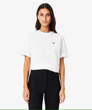 T-shirt LACOSTE da donna in morbido cotone relaxed - Moda & Modi Luxury