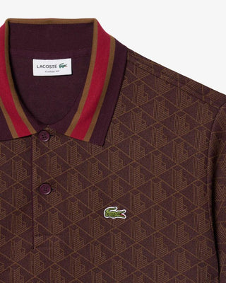 Polo LACOSTE in Jacquard con Monogramma - Moda & Modi Luxury