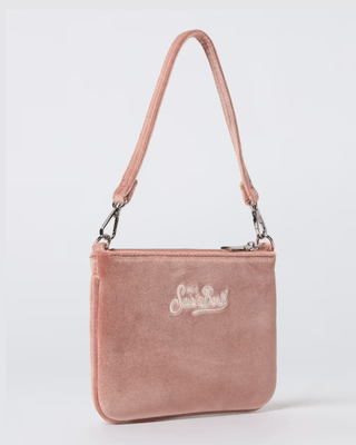 Borsetta a spalla SAINT BARTH Parisienne mini Velvet rosa - Moda & Modi Luxury