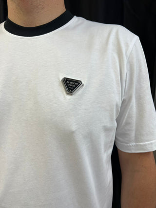MAISON 9 PARIS T-shirt con placca logata - Moda & Modi Luxury