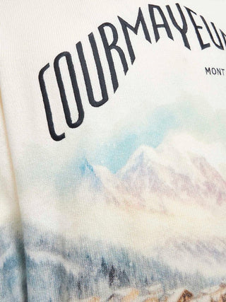 Maglione SAINT BARTH Courmayeur Snowland Heron Print - Moda & Modi Luxury