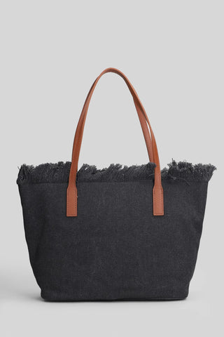 Borsa SAINT BARTH shopper City medium in canvas con frange - Moda & Modi Luxury