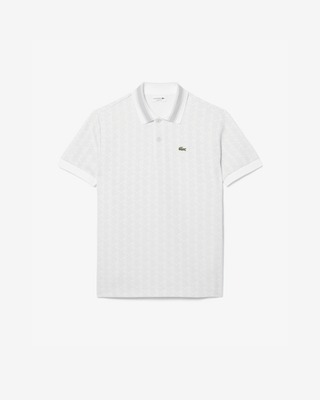 Polo LACOSTE in Jacquard con Monogramma - Moda & Modi Luxury