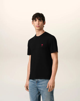 T-shirt AMI de Coeur in cotone nero - Moda & Modi Luxury