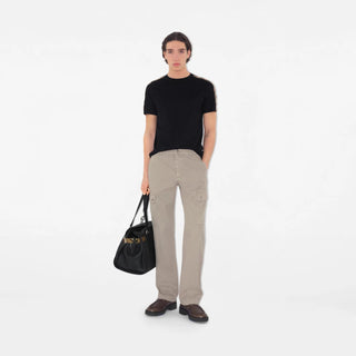 T-shirt BURBERRY in cotone con finiture Check - Moda & Modi Luxury