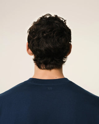T-shirt AMI de Coeur in cotone Navy - Moda & Modi Luxury