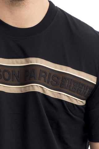 MAISON 9 PARIS T-shirt nastro petto - Moda & Modi Luxury