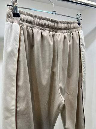 PRET A PORTER BY YES LONDON Pantatuta con elastico e bande laterali - Moda & Modi Luxury