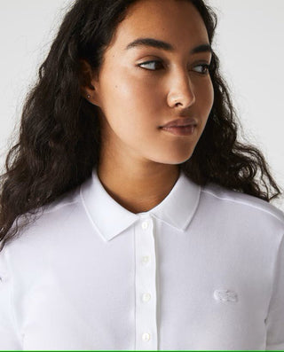 Polo LACOSTE da donna in piquè di cotone stretch - Moda & Modi Luxury