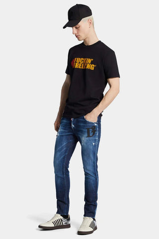 Jeans DSQUARED2 skater blu scuro - Moda & Modi Luxury