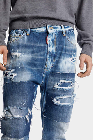 Jeans DSQUARED2 London Bro con lavaggio medio strappato - Moda & Modi Luxury