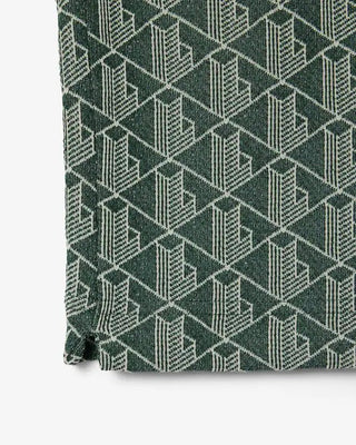 Polo LACOSTE con monogramma in jacquard dal taglio classico - Moda & Modi Luxury