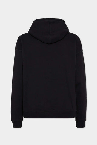 Felpa con cappuccio DSQUARED2 Relax Fit Sponge Patch - Moda & Modi Luxury