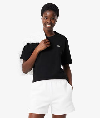 T-shirt LACOSTE Donna in morbido cotone relaxed - Moda & Modi Luxury