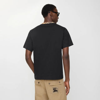 T-shirt BURBERRY con finiture Check - Moda & Modi Luxury