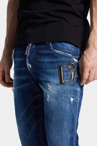 Jeans DSQUARED2 skater blu scuro - Moda & Modi Luxury