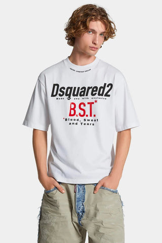 T-shirt DSQUARED2 Loose Fit Blood Sweat Tears - Moda & Modi Luxury