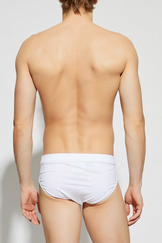 Slip DSQUARED2 in cotone bianco con logo - Moda & Modi Luxury